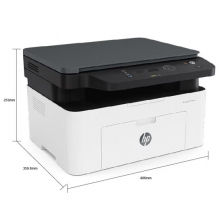 惠普（HP）136wm 黑白激光打印機 A4辦公家用 打印/復(fù)印/掃描 多功能一體機（usb+無線）