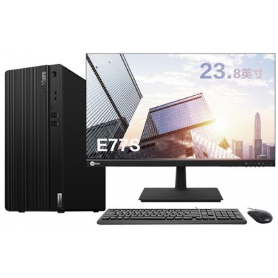 聯(lián)想 E77 I3-10105臺式機 4G 1T  23.6液晶顯示器